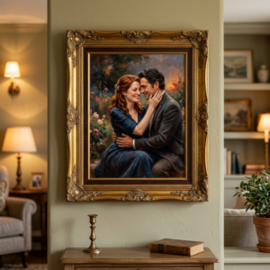 couple portrait oil painting