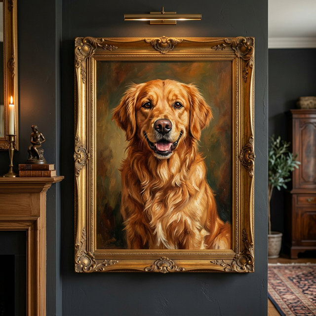 Custom Hand-Painted Pet Portrait in Oil